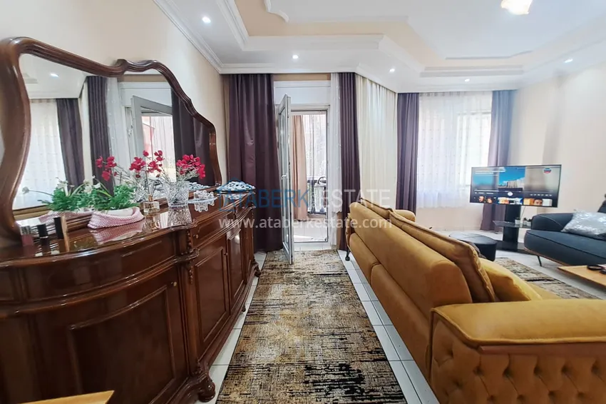 Kupuj  Apartament 2+1 w Alanyi, Oba — umeblowany, z dużym przeszklonym balkonem i dogodną lokalizacją 6 