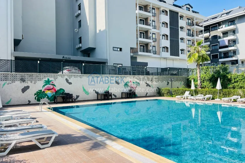 Apartament 1+1 w Alanyi, Kargicak, drugi nadmorski. Nadaje się do wynajmu krótkoterminowego  8 
