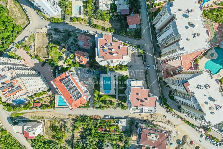Apartament 2+1 z widokiem na morze w dzielnicy Alanya Mahmutlar  11 