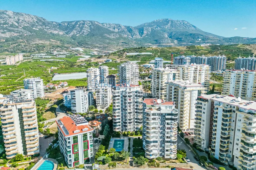 Apartament 2+1 z widokiem na morze w dzielnicy Alanya Mahmutlar  1 