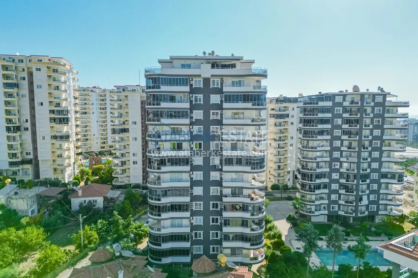 Apartament 2+1 z widokiem na morze w dzielnicy Alanya Mahmutlar  3 