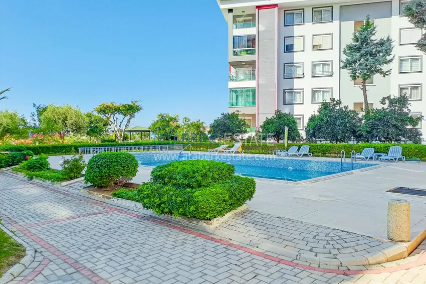 Apartament 2+1 z widokiem na morze w dzielnicy Alanya Mahmutlar  4 