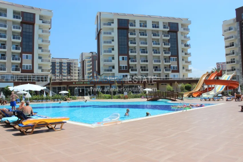 Apartament 1+1 70 m2 w Avsallar — opcja umeblowana w nowoczesnym kompleksie nad morzem 7 