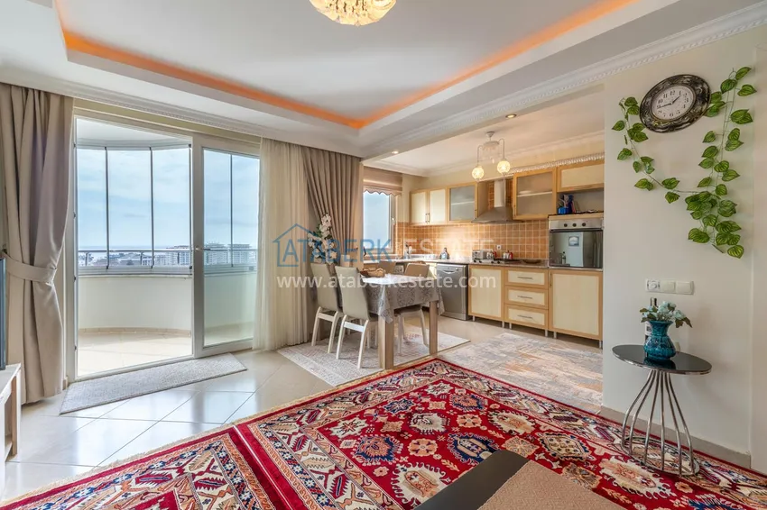 Kupuj  Apartament 2+1 z widokiem na morze w dzielnicy Alanya Mahmutlar  8 