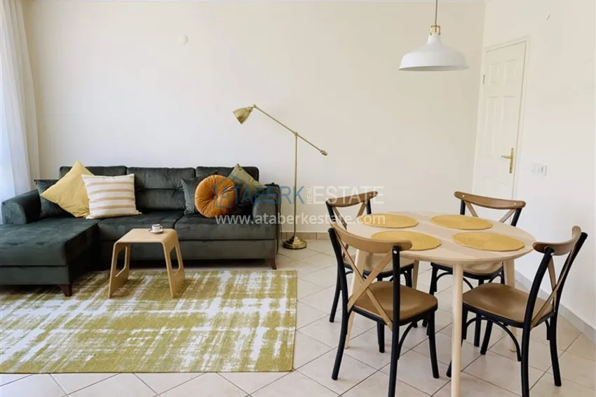 Kupuj Apartament 1+1 z meblami i widokiem na góry — 200 metrów od morza, okolica Oba 9 