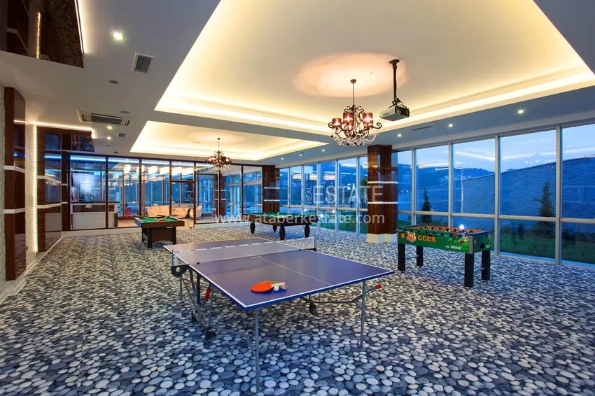 Elegancka willa 3+1 z panoramicznym widokiem na morze i góry w elitarnym kompleksie — Alanya, dzielnica Kargicak 20 