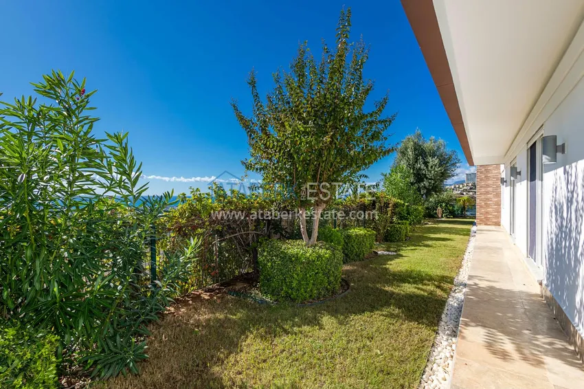Elegancka willa 3+1 z panoramicznym widokiem na morze i góry w elitarnym kompleksie — Alanya, dzielnica Kargicak 6 