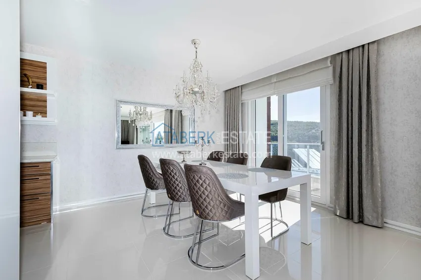 Kupuj  Elegancka willa 3+1 z panoramicznym widokiem na morze i góry w elitarnym kompleksie — Alanya, dzielnica Kargicak 7 
