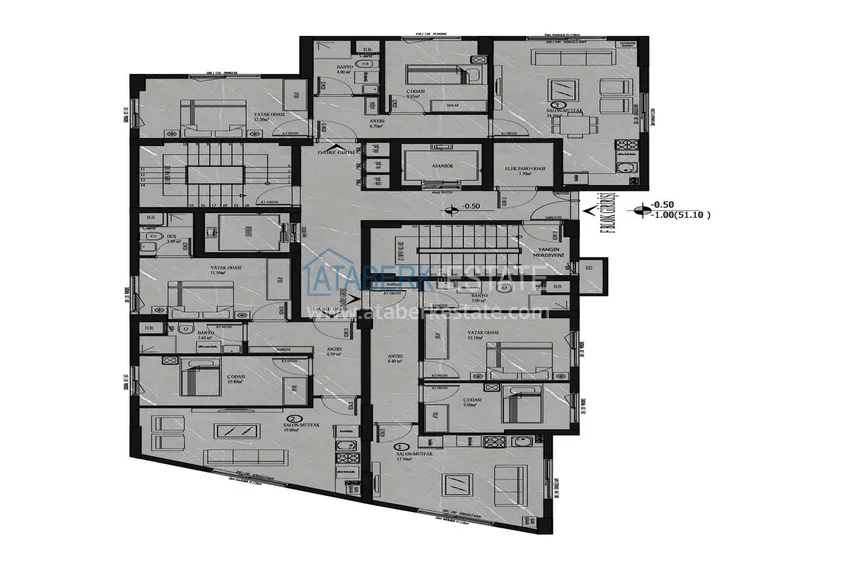 Kupuj taniej Nowoczesny projekt mieszkaniowy w centrum Antalyi - apartamenty od dewelopera o dużym potencjale inwestycyjnym 17 