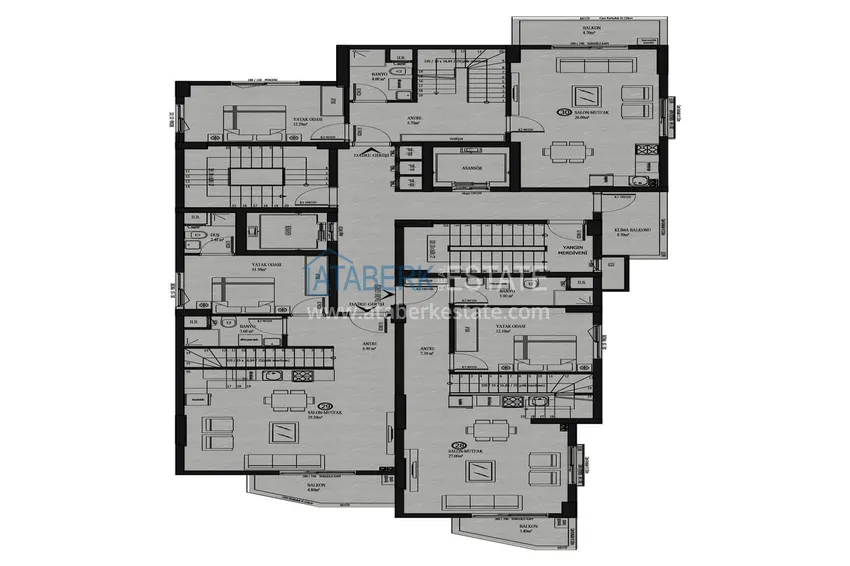 Kupuj taniej Nowoczesny projekt mieszkaniowy w centrum Antalyi - apartamenty od dewelopera o dużym potencjale inwestycyjnym 20 
