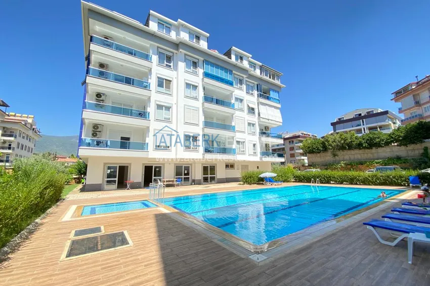 Linear 3+1 apartament w Alanya, dzielnica Oba - umeblowana, oddzielna kuchnia, odpowiednia na zezwolenie na pobyt  1 