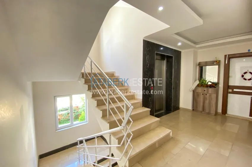 Linear 3+1 apartament w Alanya, dzielnica Oba - umeblowana, oddzielna kuchnia, odpowiednia na zezwolenie na pobyt  10 