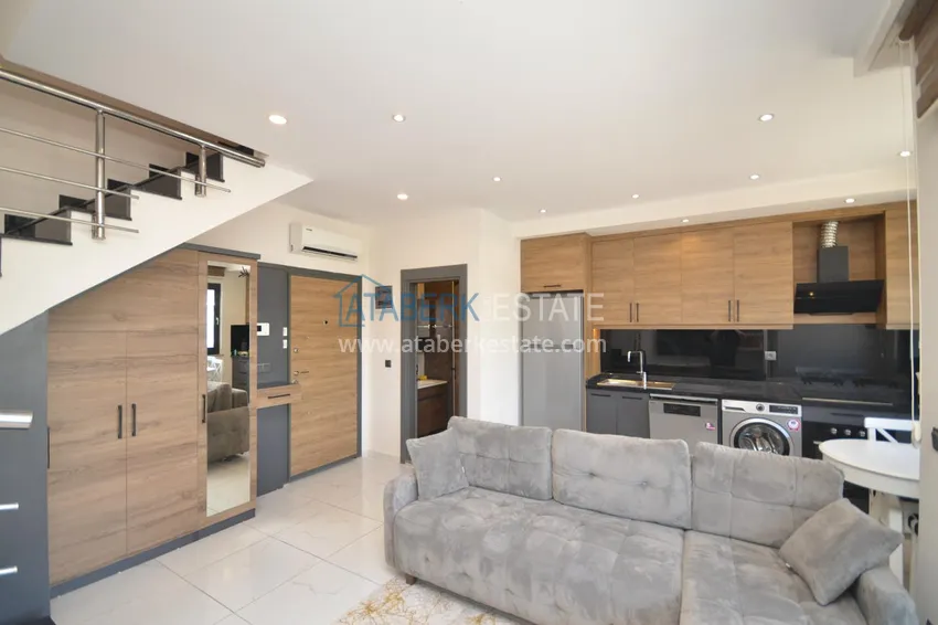 Kupuj  Apartament dwupoziomowy 2+1 w Alanya, Oba - stylowy duplex umeblowany na zezwolenie na pobyt  1 