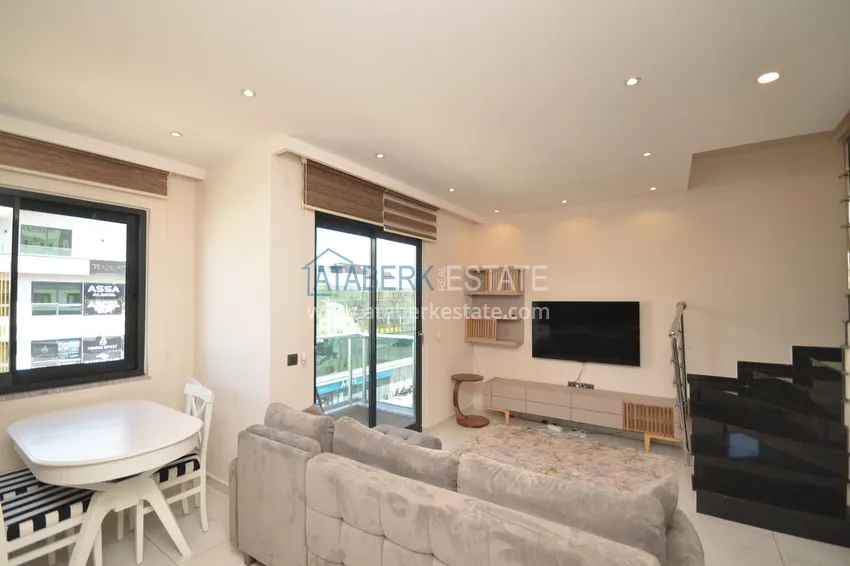 Kupuj  Apartament dwupoziomowy 2+1 w Alanya, Oba - stylowy duplex umeblowany na zezwolenie na pobyt  6 