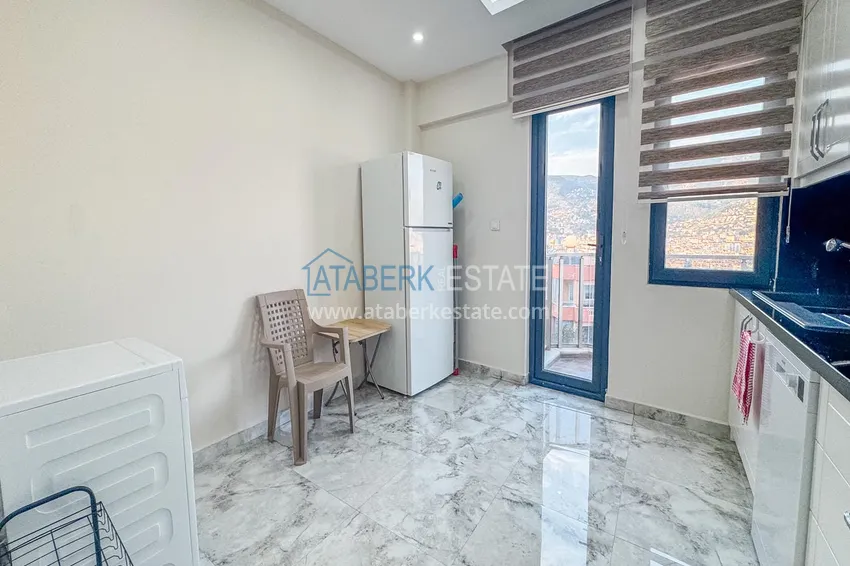 Kupuj  Apartament 3+1 na zezwolenie na pobyt w Alanyi, dzielnica Kale - umeblowany i z panoramicznym widokiem na morze i port  12 