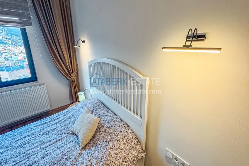 Kupuj  Apartament 3+1 na zezwolenie na pobyt w Alanyi, dzielnica Kale - umeblowany i z panoramicznym widokiem na morze i port  18 