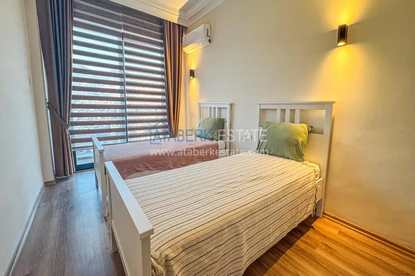 Kupuj  Apartament 3+1 na zezwolenie na pobyt w Alanyi, dzielnica Kale - umeblowany i z panoramicznym widokiem na morze i port  21 