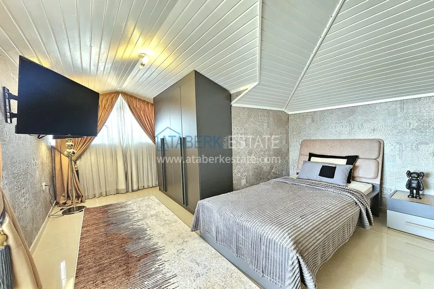 Kupuj  Dwupoziomowy penthouse 3+1 w Alanyi, dzielnica Oba — designerskie wnętrze, prestiżowa rezydencja 22 
