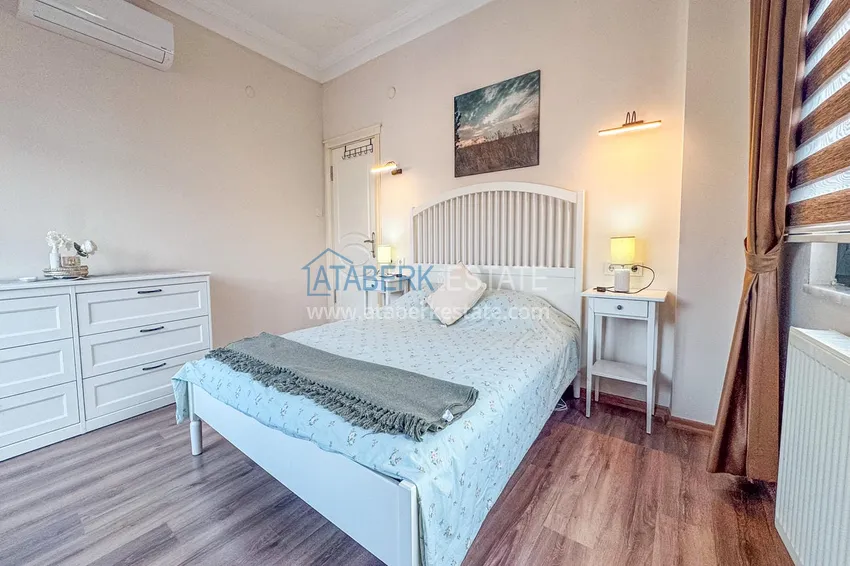 Kupuj  Apartament 3+1 na zezwolenie na pobyt w Alanyi, dzielnica Kale - umeblowany i z panoramicznym widokiem na morze i port  28 