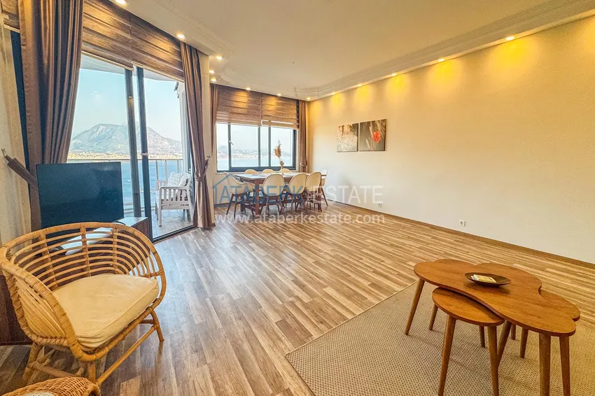 Kupuj  Apartament 3+1 na zezwolenie na pobyt w Alanyi, dzielnica Kale - umeblowany i z panoramicznym widokiem na morze i port  3 