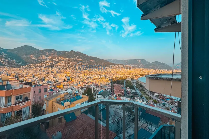 Kupuj  Apartament 3+1 na zezwolenie na pobyt w Alanyi, dzielnica Kale - umeblowany i z panoramicznym widokiem na morze i port  41 