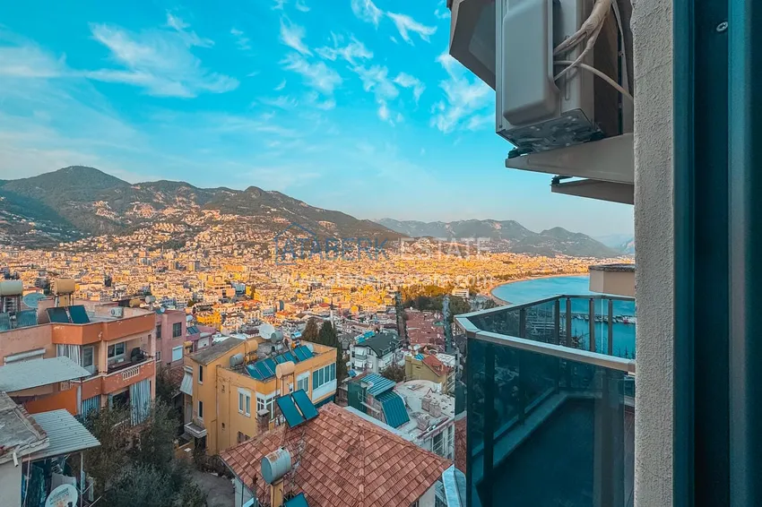 Kupuj  Apartament 3+1 na zezwolenie na pobyt w Alanyi, dzielnica Kale - umeblowany i z panoramicznym widokiem na morze i port  43 