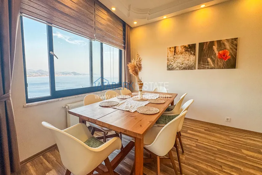 Kupuj  Apartament 3+1 na zezwolenie na pobyt w Alanyi, dzielnica Kale - umeblowany i z panoramicznym widokiem na morze i port  4 