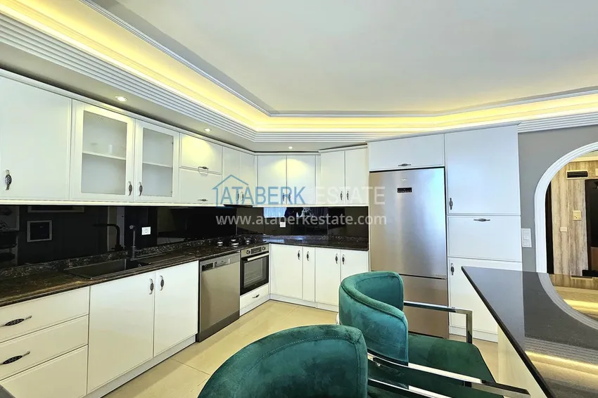 Kupuj  Dwupoziomowy penthouse 3+1 w Alanyi, dzielnica Oba — designerskie wnętrze, prestiżowa rezydencja 4 
