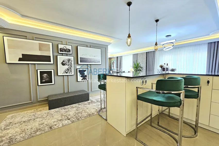 Kupuj  Dwupoziomowy penthouse 3+1 w Alanyi, dzielnica Oba — designerskie wnętrze, prestiżowa rezydencja 5 