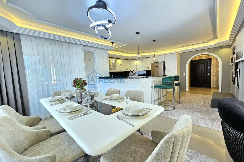 Kupuj  Dwupoziomowy penthouse 3+1 w Alanyi, dzielnica Oba — designerskie wnętrze, prestiżowa rezydencja 6 