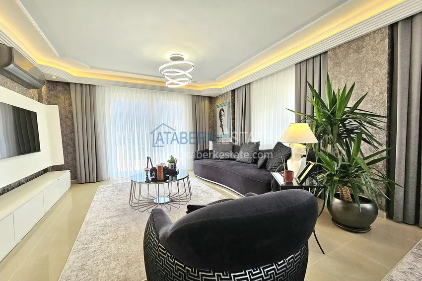 Kupuj  Dwupoziomowy penthouse 3+1 w Alanyi, dzielnica Oba — designerskie wnętrze, prestiżowa rezydencja 9 