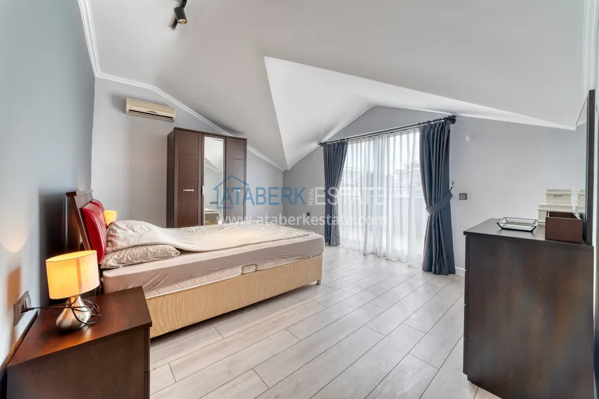 Kupuj  Duplex 4+1 w Alanya, dzielnica Oba - umeblowany penthouse na zezwolenie na pobyt 17 