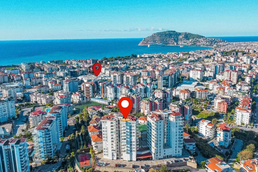 Apartament 2+1 z panoramicznym widokiem w Cikcilli - umeblowane, odnowione  2 