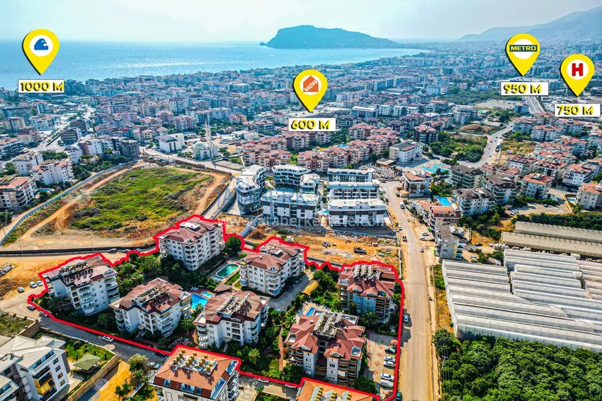 Duplex 4+1 w Alanya, dzielnica Oba - umeblowany penthouse na zezwolenie na pobyt 1 