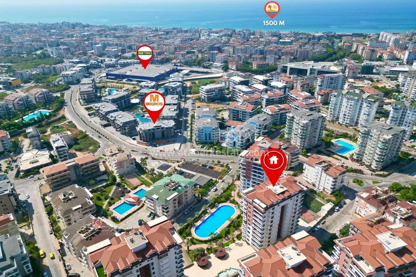 Mieszkanie liniowe 4+1 w Alanya, Cikcilli - nadaje się do zezwoleń na pobyt i obywatelstwo 3 