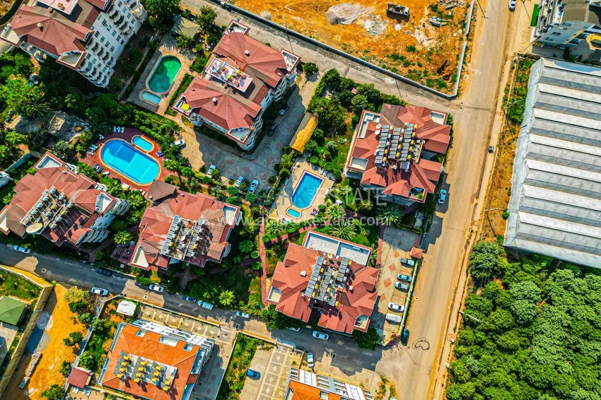 Duplex 4+1 w Alanya, dzielnica Oba - umeblowany penthouse na zezwolenie na pobyt 4 