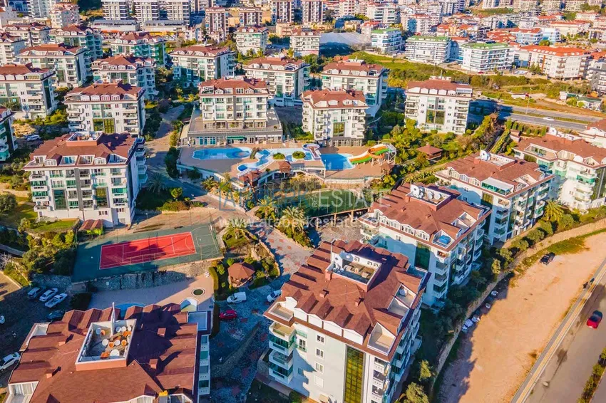 Mieszkanie 2+1 w Alanya, dzielnica Oba — umeblowane w kompleksie mieszkaniowym 1 