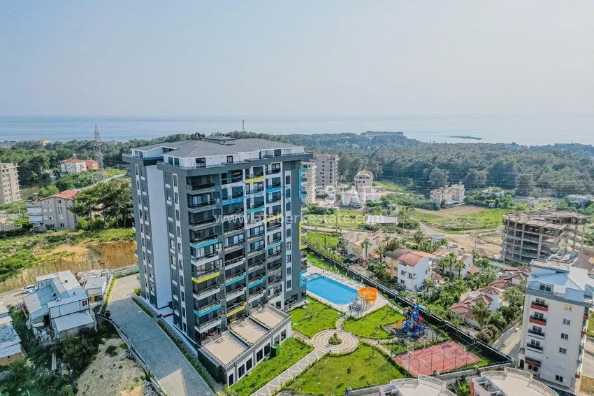 Gotowy apartament z widokiem na morze — Alanya, dzielnica Avsallar 2 