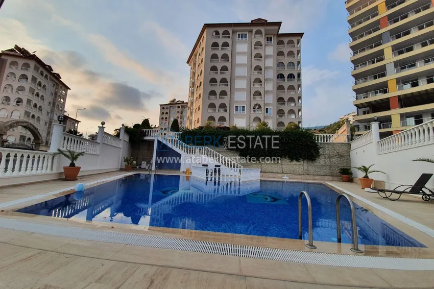 Apartament 2+1 z meblami i widokiem na morze w Cikcilli - nieruchomość na zezwolenie na pobyt w Alanyi 1 