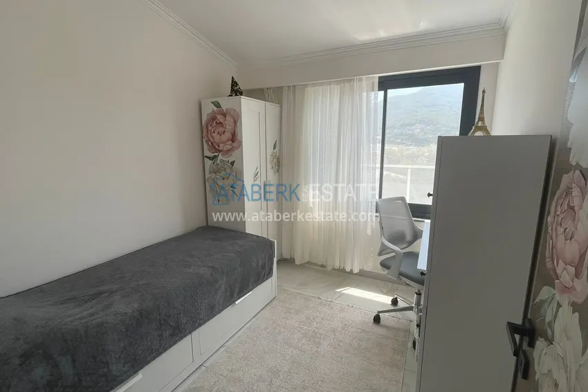 Kupuj  Duplex 2+1 w Alanya, Oba — dwupoziomowy penthouse z meblami, otwarty widok na góry 10 