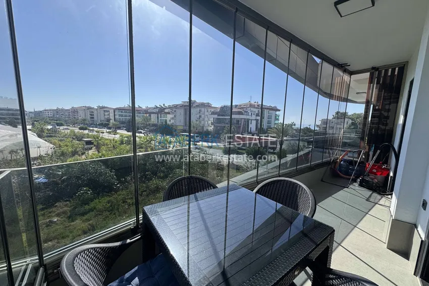 Kupuj  1+1 umeblowane mieszkanie w Alanya, Kestel - 150 m do morza, przeszklony balkon  12 