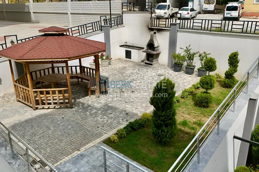 Duplex 2+1 w Alanya, Oba — dwupoziomowy penthouse z meblami, otwarty widok na góry 14 