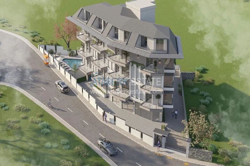 Nowoczesna rezydencja kameralna w Alanyi - apartamenty od dewelopera z panoramicznym widokiem 15 