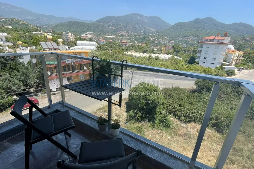 Kupuj  Duplex 2+1 w Alanya, Oba — dwupoziomowy penthouse z meblami, otwarty widok na góry 15 
