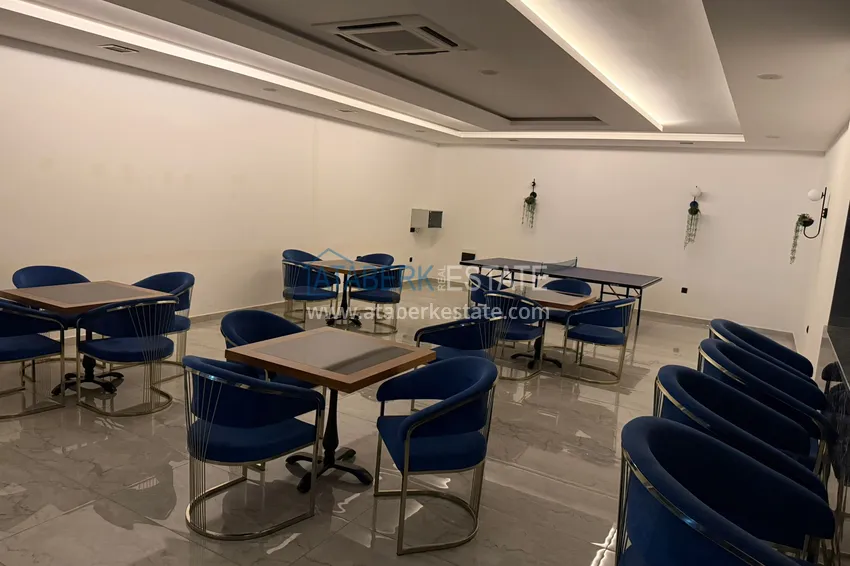 Duplex 2+1 w Alanya, Oba — dwupoziomowy penthouse z meblami, otwarty widok na góry 19 