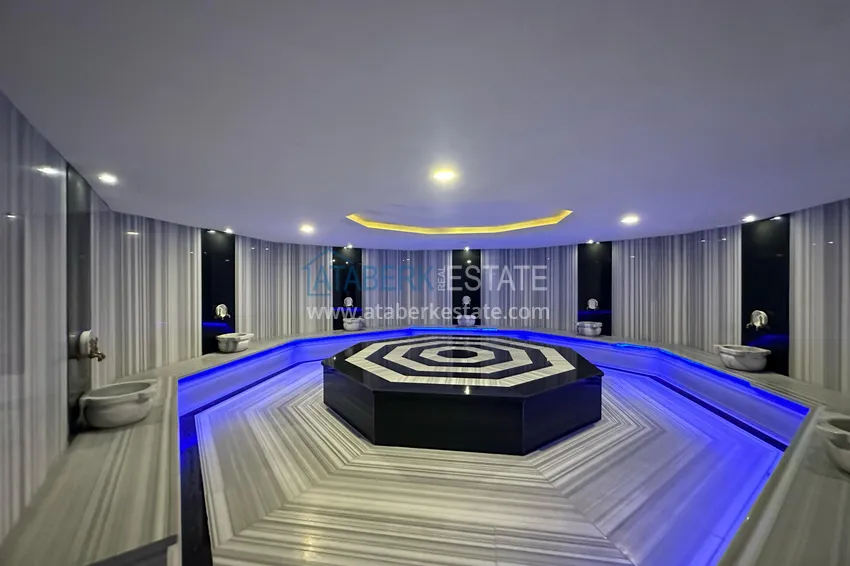 Apartament 2+1 z meblami i widokiem na morze i góry w luksusowym kompleksie — Alanya, dzielnica Mahmutlar 30 