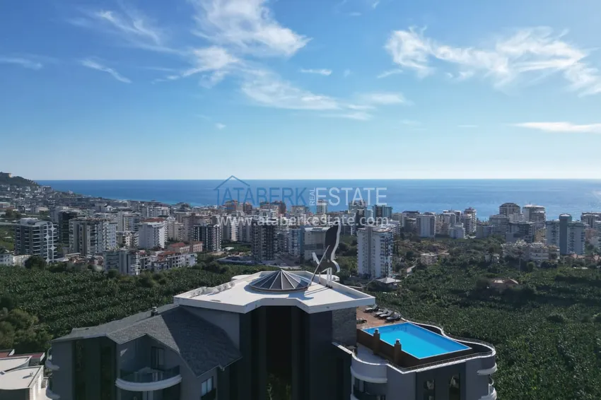 Apartament 2+1 z meblami i widokiem na morze i góry w luksusowym kompleksie — Alanya, dzielnica Mahmutlar 8 