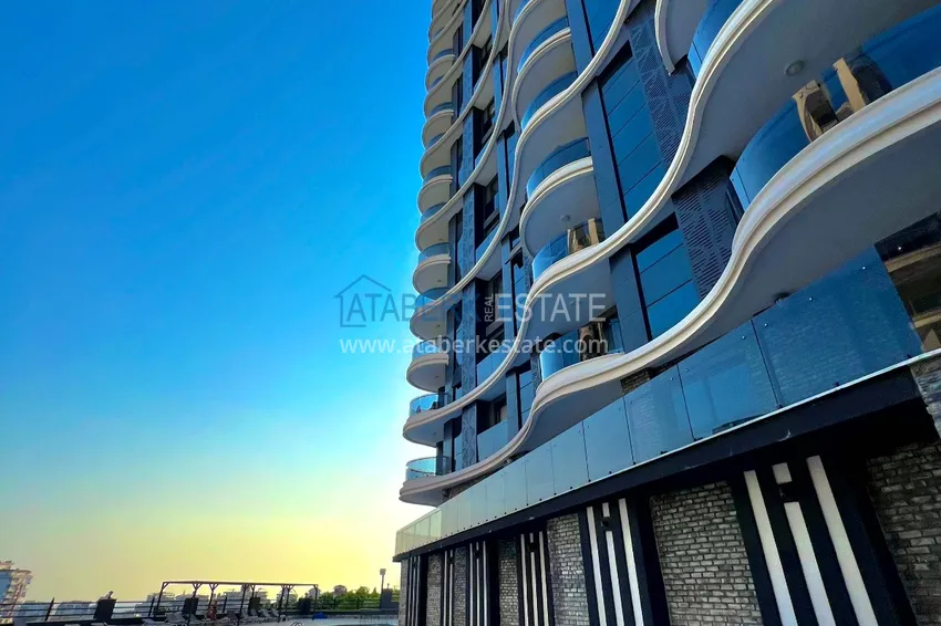 Apartament 2+1 z meblami i widokiem na morze i góry w luksusowym kompleksie — Alanya, dzielnica Mahmutlar 12 