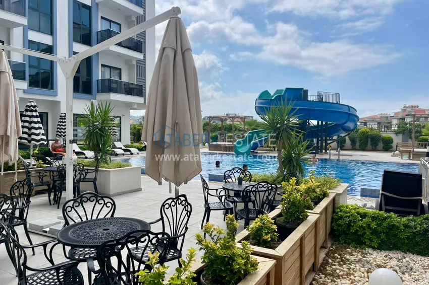 Duplex 2+1 w Alanya, Oba — dwupoziomowy penthouse z meblami, otwarty widok na góry 7 