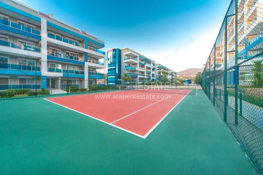 Apartament dwupoziomowy 3+1 z tarasem 80 m2 i prywatną sauną — Alanya, dzielnica Kestel, 300 m od morza  11 
